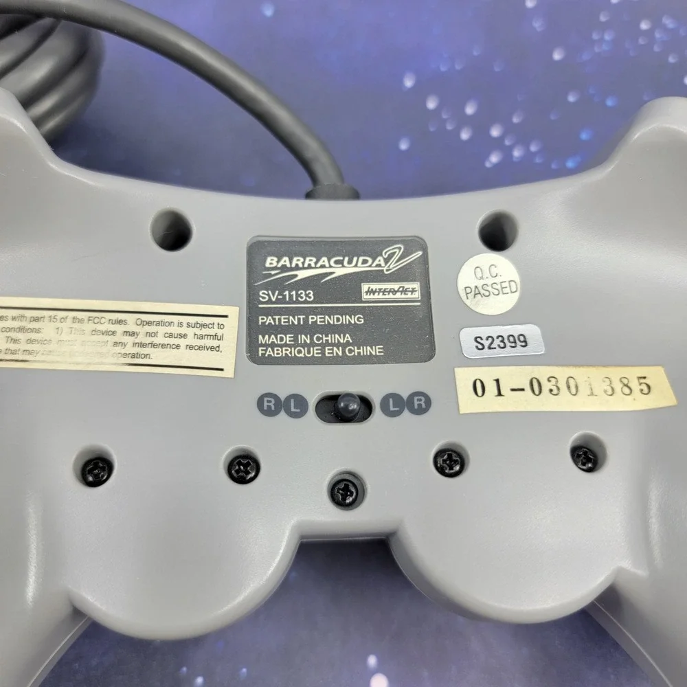 InterAct Barracuda 2 SV-1133 Wired Controller for PlayStation PS1 PS2 Grey